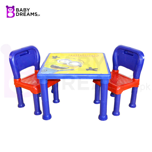 Minion children table chair for kids BD181