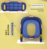 Infant Potty Training Potty Chair, Toddler Potty For Children With A Step-stool Foldable Wide Non-slip Steps - 718