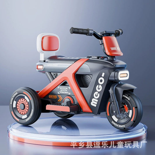 Children's Ride on Electric Motorcycle Three-wheeled Baby Charging Simulation Small Toy Motorcycles BD211