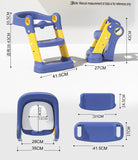 Infant Potty Training Potty Chair, Toddler Potty For Children With A Step-stool Foldable Wide Non-slip Steps - 718