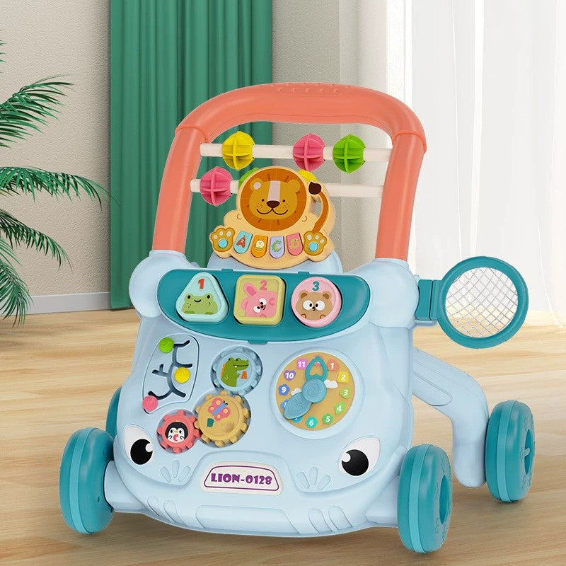 Lion baby walker toy multifunctional walking trolley anti-rollover newborn learning to walk BD217