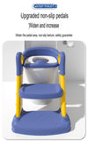 Infant Potty Training Potty Chair, Toddler Potty For Children With A Step-stool Foldable Wide Non-slip Steps - 718