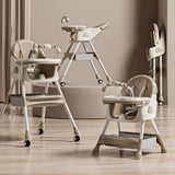 4 in 1 Baby High Chair | Newborn Feeding Chair| Removable & Adjustable Double Meal Tray | with Recline 618