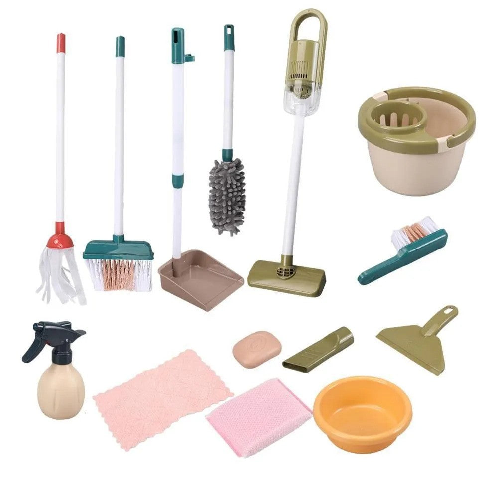 Baby dreams Kids Cleaning Set Toys Toddler Housekeeping Cleaning Sweep Kids Pretend Play Set Toys Broom, Mop, Brush Kitchen Cleaning BD140