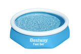 Bestway Fast Set 8’ x 24” Round Inflatable Pool Swimming Pool For Kids Age 8+  57448