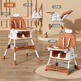 5 in 1 Baby High Chair & Toy Bar | Newborn Feeding Chair | Removable & Adjustable Double Meal Tray with Reclined E560