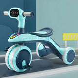 Versatile Metal Rod Tricycle for Kids 3+ Years with Lights and Music Fiber Body 2060