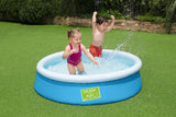 Bestway | Fast Set Pool | Splash and Play Swimming Pool For Kids Age 3+ (5' x 15") 57241