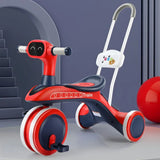 Versatile Metal Rod Tricycle for Kids 3+ Years with Lights and Music Fiber Body 2060