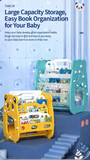 3-in-1 Multifunctional Kids Bookshelf, Drawing Board, and Study Table with Chair- 0188 BD299