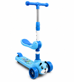 Cute Panda Kids Scooter with Seat – 3-Level Adjustable Handle BD293