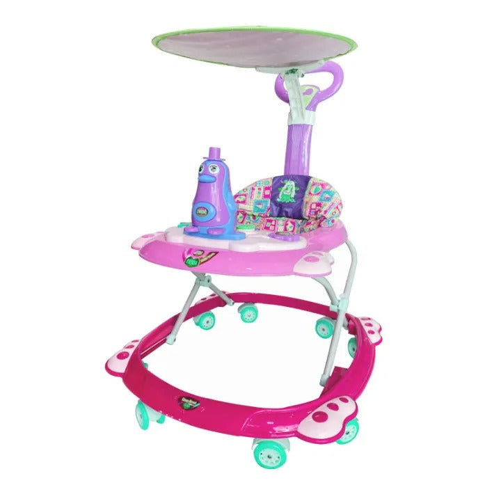 Penguin Baby Walker stroller and Umbrella roof with light and