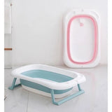 Newborn Baby Foldable Baby Portable Bathtub Big Space, Anti-Slip Legs Collapsible Tub Swimming Pool BD074
