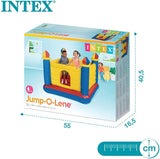 INTEX Jump-O-Lene Castle Bouncer ( 69" X 69" X 53" ) With 25 pcs Plastic Balls  BD082