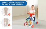 Baby Learning Walker 3 in 1 Sit-to-Stand Learning Walker Kids Activity Center with Weight Gain Design Table Lights Music BD104