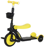 Baby dreams Tricycle 3 in 1 - Balance bike, mobile, and scooter Fire, with wheel swing BD147