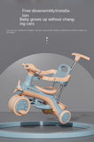 Baby Dreams Classic Kids Tricycle and Stroller For Children With Light and Music Including Storage basket BD139